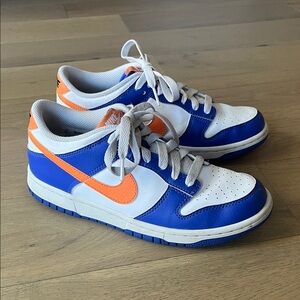 Boys Nike Dunk Low 6Y Orange & Blue
